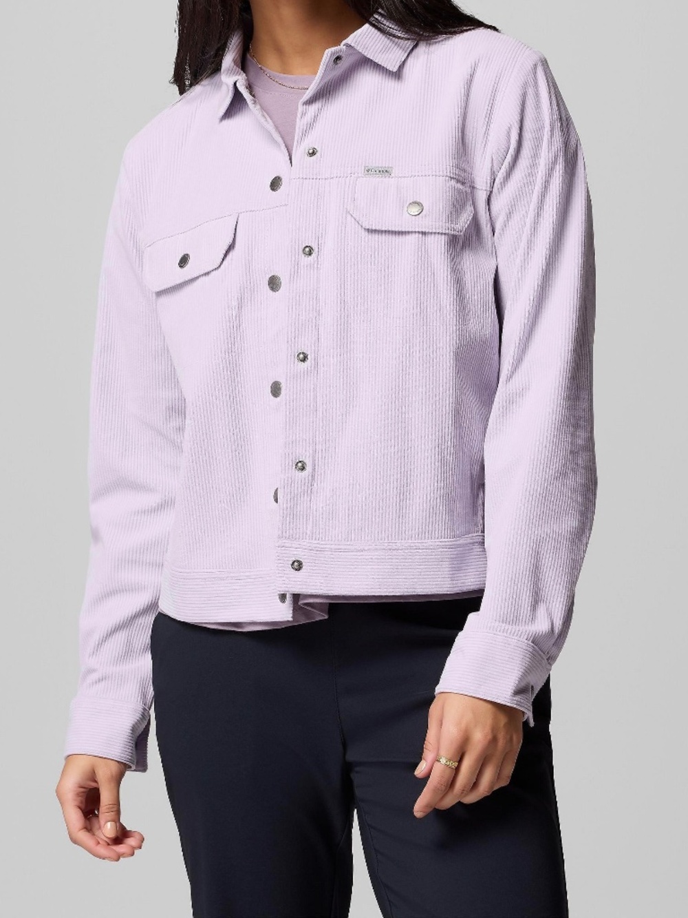 Corduroy shirt jacket